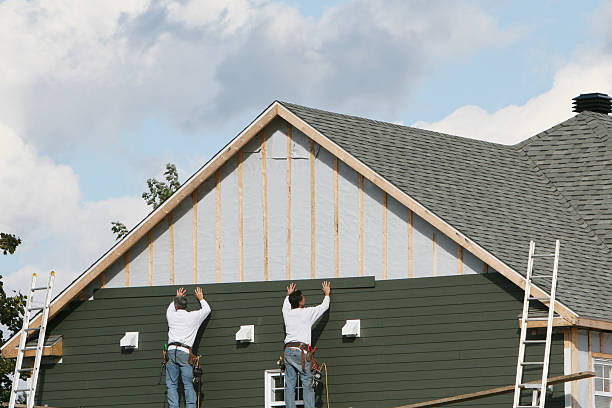 Professional Emergency Siding Repair technician working in Roosevelt, NJ